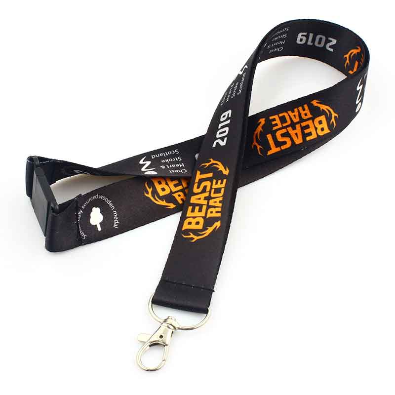 custom black lanyards