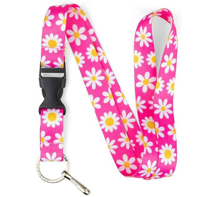 custom flower lanyards