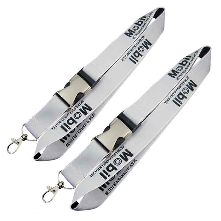 custom silver lanyards